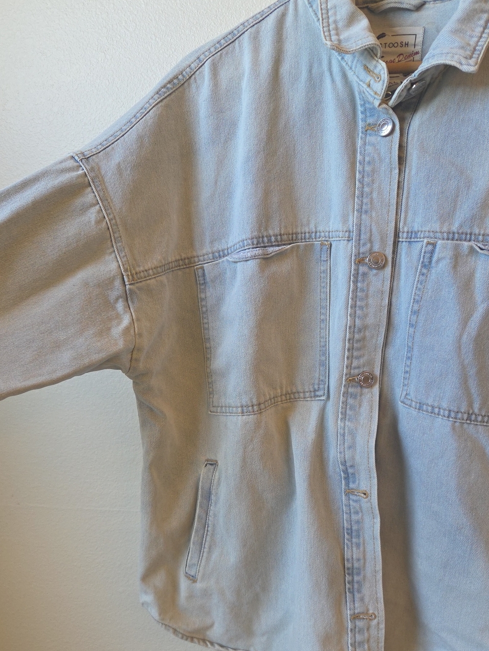 Stoosh Baggy Denim Jacket Lightwash - Picture 7 of 11